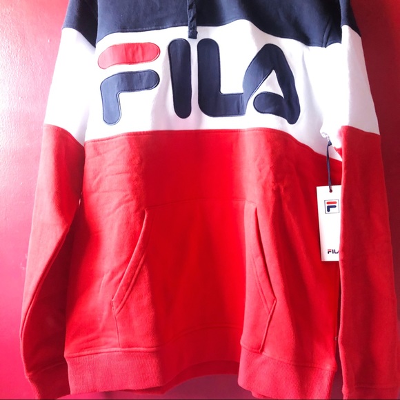 MEN’S FILA FLAMINO FLEECE HOODIE - Picture 5 of 11